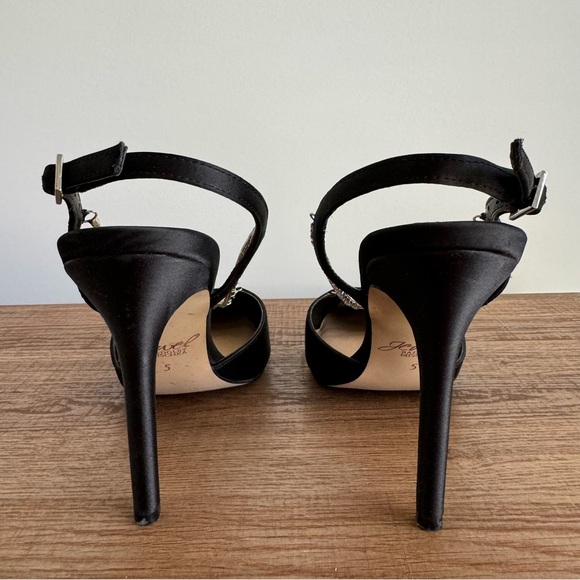 Jewel Badgley Mischka - Women’s Alegria Black Pointed Toe Stiletto size 5 - Picture 6 of 10